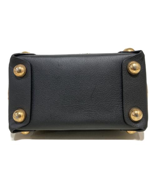 masu（エムエーエスユー）masu (エムエーエスユー) LEATHER CAKE BAG ブラックの古着・服飾アイテム