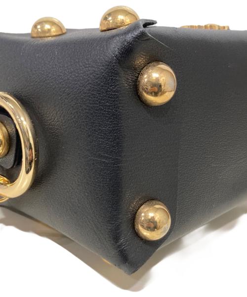 masu（エムエーエスユー）masu (エムエーエスユー) LEATHER CAKE BAG ブラックの古着・服飾アイテム
