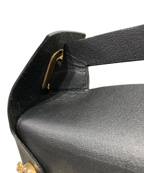 masu（エムエーエスユー）masu (エムエーエスユー) LEATHER CAKE BAG ブラックの古着・服飾アイテム