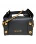 masu（エムエーエスユー）の古着「LEATHER CAKE BAG」｜ブラック