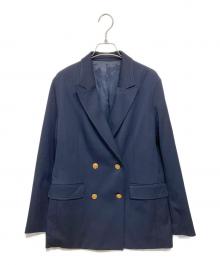 Spick and Span（スピック＆スパン）の古着「ドライツイルダブルブレストジャケット」｜ネイビー