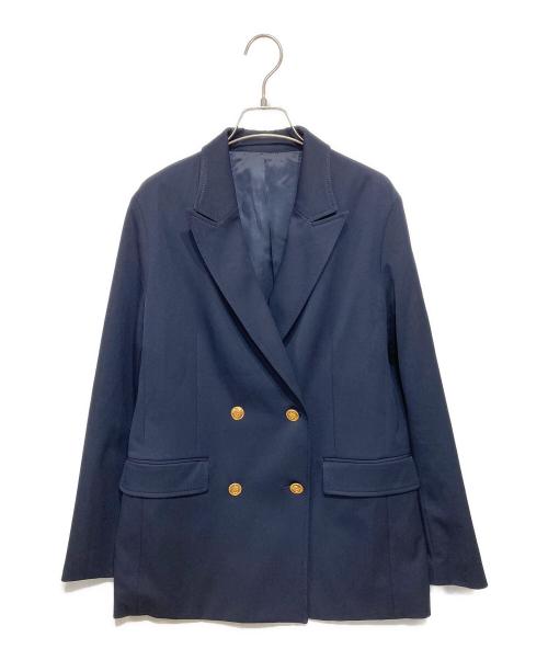 Spick and Span（スピック＆スパン）Spick and Span (スピック＆スパン) ドライツイルダブルブレストジャケット ネイビー サイズ:38の古着・服飾アイテム