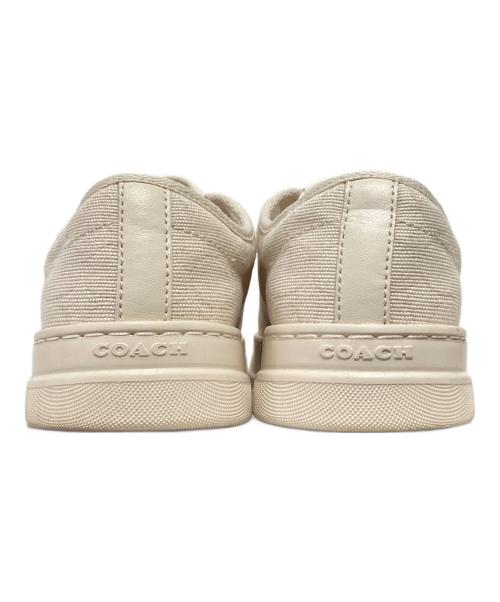 COACH（コーチ）COACH (コーチ) キャンバススニーカー ベージュ サイズ:24.0の古着・服飾アイテム
