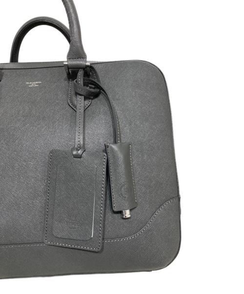 PELLE MORBIDA（ペッレモルビダ）PELLE MORBIDA (ペッレモルビダ) ブリーフケース グレーの古着・服飾アイテム