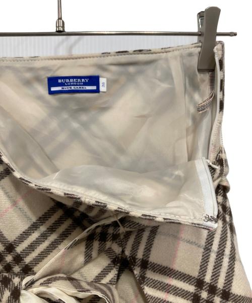 BURBERRY LONDON（バーバリーロンドン）BURBERRY LONDON (バーバリーロンドン) ミニチェックスカ-ト ベージュ×ブラウン サイズ:38の古着・服飾アイテム