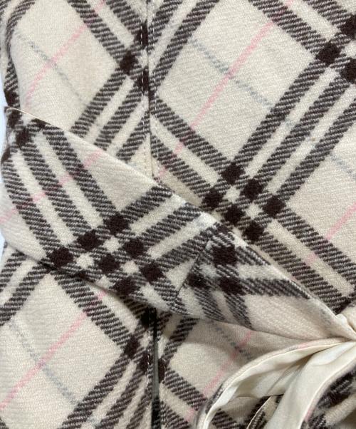BURBERRY LONDON（バーバリーロンドン）BURBERRY LONDON (バーバリーロンドン) ミニチェックスカ-ト ベージュ×ブラウン サイズ:38の古着・服飾アイテム