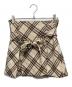 BURBERRY LONDON（バーバリーロンドン）の古着「ミニチェックスカ-ト」｜ベージュ×ブラウン