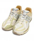 NEW BALANCEニューバランス）の古着「ローカットスニーカー」｜ホワイト×イエロー