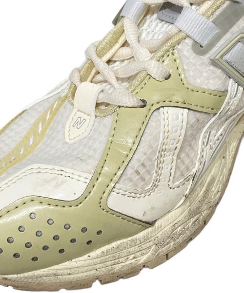 NEW BALANCE（ニューバランス）NEW BALANCE (ニューバランス) ローカットスニーカー ホワイト×イエロー サイズ:24.5の古着・服飾アイテム