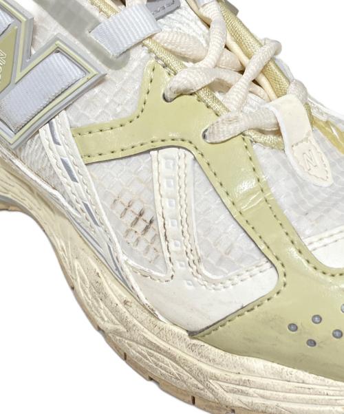 NEW BALANCE（ニューバランス）NEW BALANCE (ニューバランス) ローカットスニーカー ホワイト×イエロー サイズ:24.5の古着・服飾アイテム