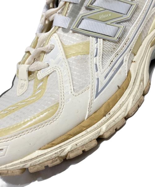 NEW BALANCE（ニューバランス）NEW BALANCE (ニューバランス) ローカットスニーカー ホワイト×イエロー サイズ:24.5の古着・服飾アイテム
