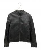 COACHコーチ）の古着「ラムレザー ライダースジャケット」｜ブラック