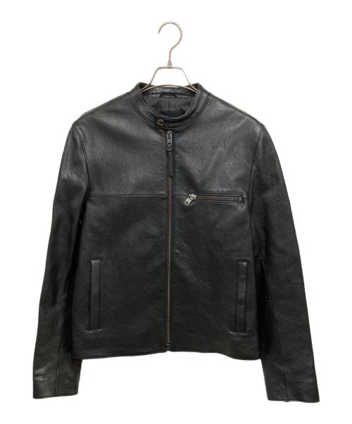 COACH（コーチ）COACH (コーチ) ラムレザー ライダースジャケット ブラック サイズ:Mの古着・服飾アイテム