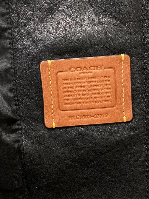 COACH（コーチ）COACH (コーチ) ラムレザー ライダースジャケット ブラック サイズ:Mの古着・服飾アイテム