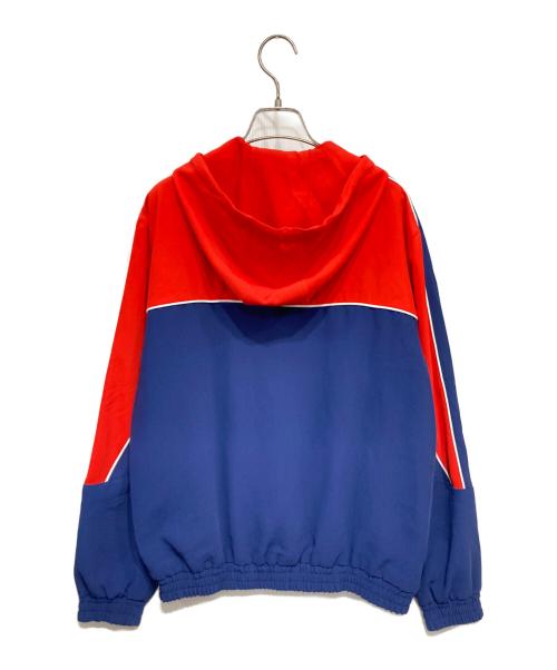 LACOSTE（ラコステ）LACOSTE (ラコステ) ジップパーカー レッド×ネイビー サイズ:36の古着・服飾アイテム