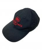BALENCIAGAバレンシアガ）の古着「BB MODE LOGO EMBROIDERY CAP」｜ブラック