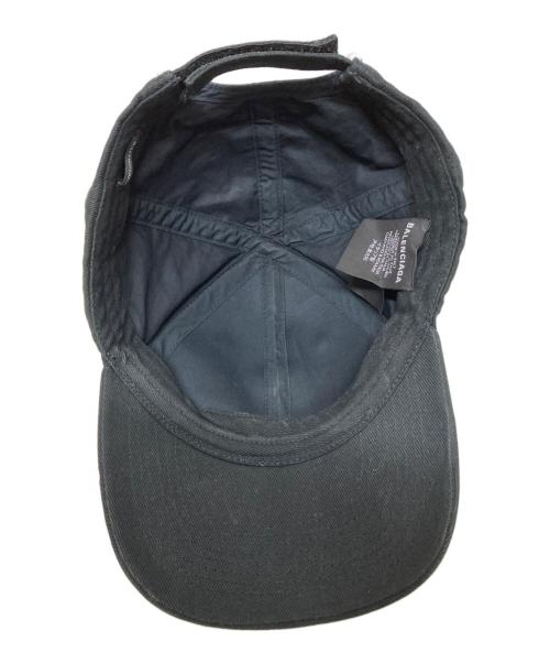 BALENCIAGA（バレンシアガ）BALENCIAGA (バレンシアガ) BB MODE LOGO EMBROIDERY CAP ブラック サイズ:L(59㎝)の古着・服飾アイテム