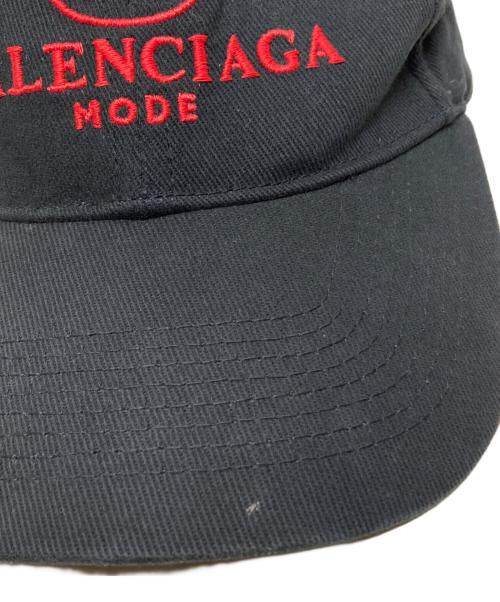 BALENCIAGA（バレンシアガ）BALENCIAGA (バレンシアガ) BB MODE LOGO EMBROIDERY CAP ブラック サイズ:L(59㎝)の古着・服飾アイテム