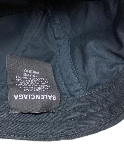 BALENCIAGA（バレンシアガ）BALENCIAGA (バレンシアガ) BB MODE LOGO EMBROIDERY CAP ブラック サイズ:L(59㎝)の古着・服飾アイテム