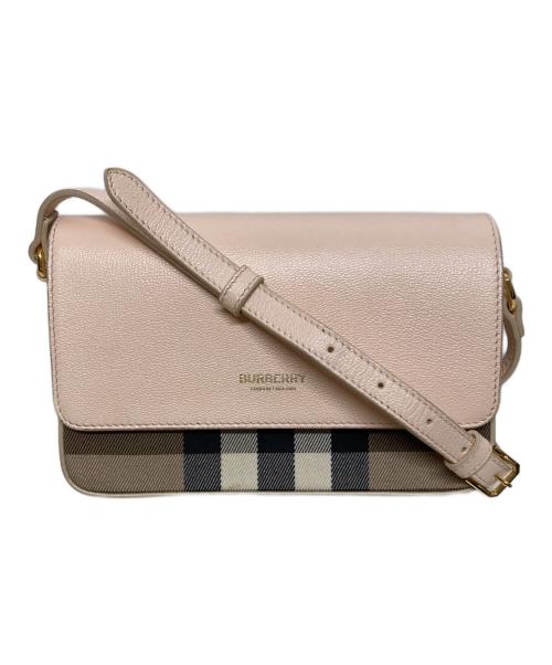 BURBERRY（バーバリー）BURBERRY (バーバリー) ニューハンプシャーハウスチェック ショルダーバッグ ピンク サイズ:-の古着・服飾アイテム