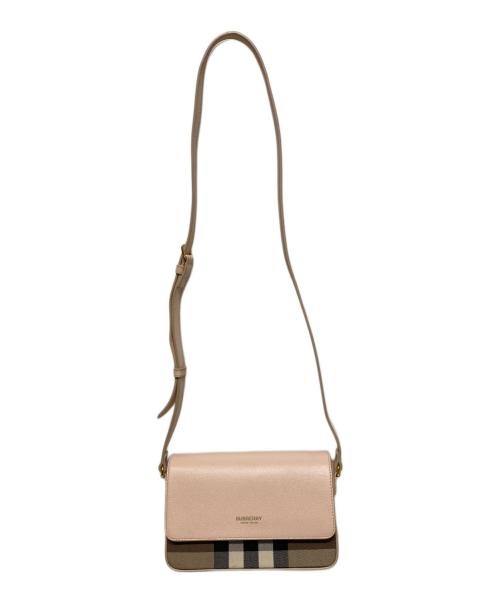 BURBERRY（バーバリー）BURBERRY (バーバリー) ニューハンプシャーハウスチェック ショルダーバッグ ピンク サイズ:-の古着・服飾アイテム