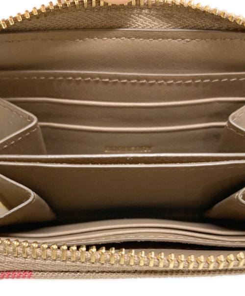 BURBERRY（バーバリー）BURBERRY (バーバリー) ミニジップウォレット ブラウン×ピンク サイズ:-の古着・服飾アイテム