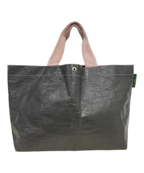 Herve Chapelier（エルベシャプリエ）Herve Chapelier (エルベシャプリエ) マルシェバッグ グレー×ピンクの古着・服飾アイテム