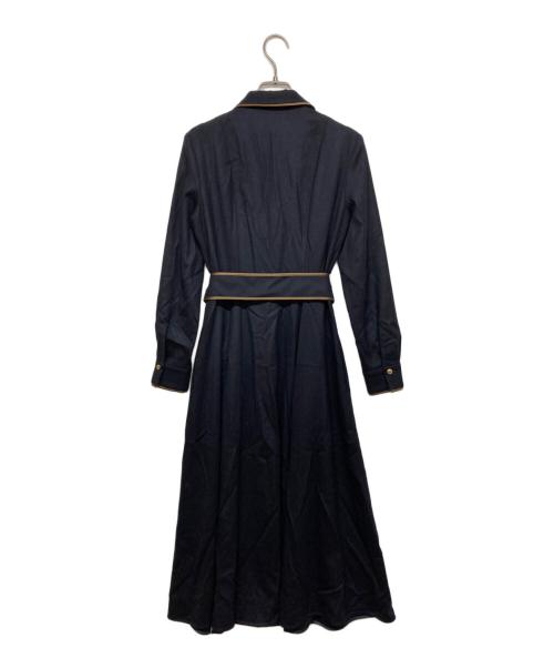 ANAYI（アナイ）ANAYI (アナイ) ウールフラノタックシャツワンピース ネイビー サイズ:36の古着・服飾アイテム