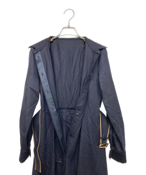 ANAYI（アナイ）ANAYI (アナイ) ウールフラノタックシャツワンピース ネイビー サイズ:36の古着・服飾アイテム