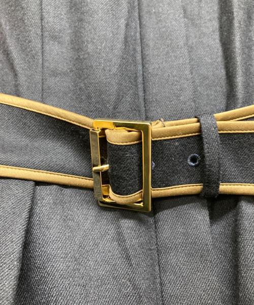 ANAYI（アナイ）ANAYI (アナイ) ウールフラノタックシャツワンピース ネイビー サイズ:36の古着・服飾アイテム