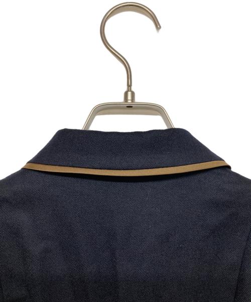 ANAYI（アナイ）ANAYI (アナイ) ウールフラノタックシャツワンピース ネイビー サイズ:36の古着・服飾アイテム