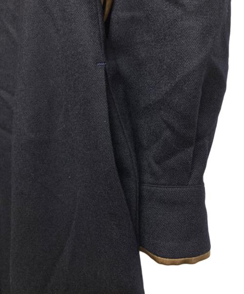 ANAYI（アナイ）ANAYI (アナイ) ウールフラノタックシャツワンピース ネイビー サイズ:36の古着・服飾アイテム