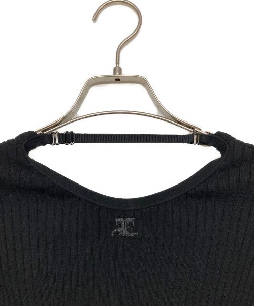 courreges（クレージュ）courreges (クレージュ) バックオープンニット ブラック サイズ:Mの古着・服飾アイテム