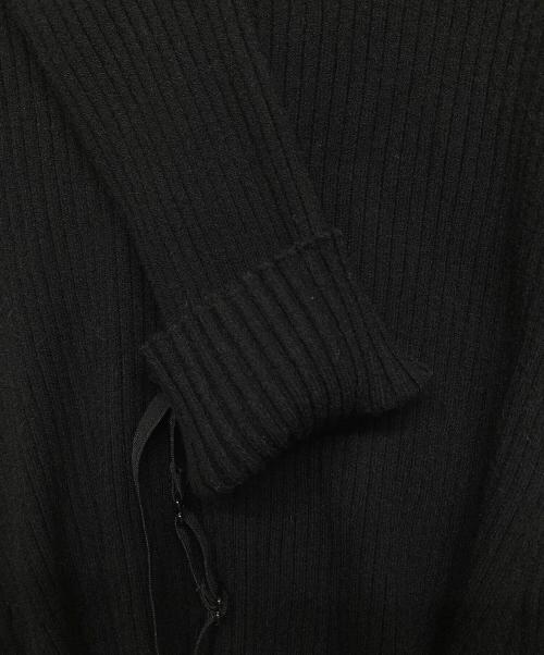 courreges（クレージュ）courreges (クレージュ) バックオープンニット ブラック サイズ:Mの古着・服飾アイテム