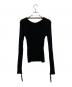 courreges (クレージュ) バックオープンニット ブラック サイズ:M：13000円