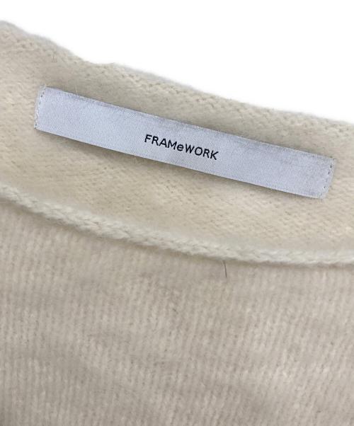 FRAMeWORK（フレームワーク）FRAMeWORK (フレームワーク) FOX/CAS ボートネック プルオーバー ホワイト サイズ:-の古着・服飾アイテム