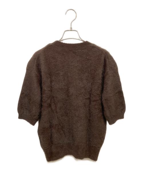 Spick and Span（スピック＆スパン）Spick and Span (スピック＆スパン) FOX/ALPACAハーフスリーブニット ブラウン サイズ:-の古着・服飾アイテム