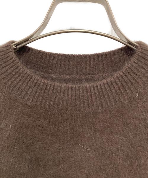 Spick and Span（スピック＆スパン）Spick and Span (スピック＆スパン) FOX/ALPACAハーフスリーブニット ブラウン サイズ:-の古着・服飾アイテム