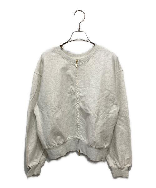 IENA（イエナ）IENA (イエナ) ジップオープン2WAYスウェットプルオーバー ホワイト サイズ:-の古着・服飾アイテム