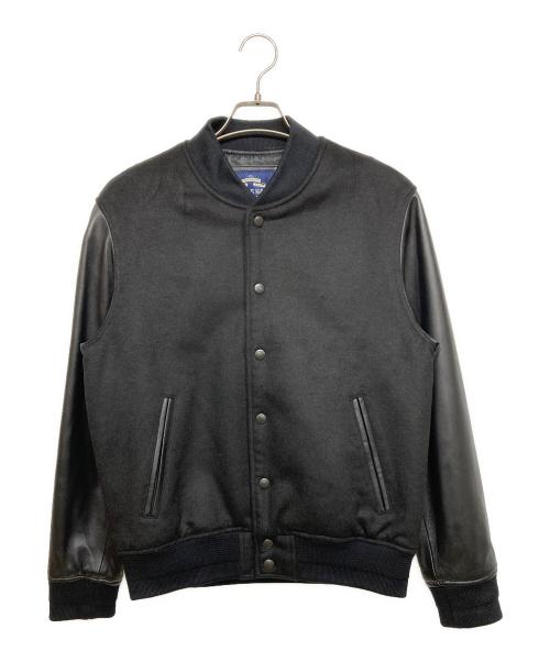 STARKE HAUT（スタークハウツ）STARKE HAUT (スタークハウツ) シープスキンウールスタジャン ブラック サイズ:Lの古着・服飾アイテム