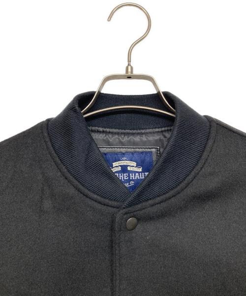 STARKE HAUT（スタークハウツ）STARKE HAUT (スタークハウツ) シープスキンウールスタジャン ブラック サイズ:Lの古着・服飾アイテム