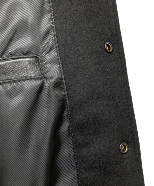 STARKE HAUT（スタークハウツ）STARKE HAUT (スタークハウツ) シープスキンウールスタジャン ブラック サイズ:Lの古着・服飾アイテム