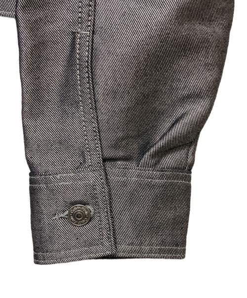 Calvin Klein Jeans（カルバンクラインジーンズ）Calvin Klein Jeans (カルバンクラインジーンズ) Shine Denim Bomber Jacket シルバー サイズ:XSの古着・服飾アイテム