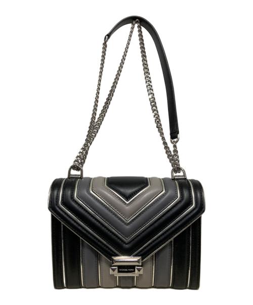 MICHAEL KORS（マイケルコース）MICHAEL KORS (マイケルコース) チェーンショルダーバッグ ブラックの古着・服飾アイテム