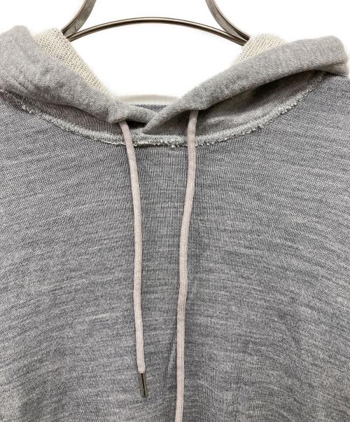 JOHN SMEDLEY（ジョンスメドレー）JOHN SMEDLEY (ジョンスメドレー) sacai (サカイ) ニットパーカー グレー サイズ:3の古着・服飾アイテム