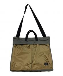 PORTER（ポーター）の古着「HYPE  2WAY HELMETBAG」｜ベージュ×グレー