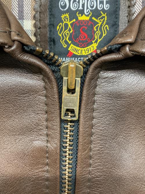 Schott（ショット）Schott (ショット) CLASSIC TRUCKER JACKET ブラウン サイズ:Mの古着・服飾アイテム