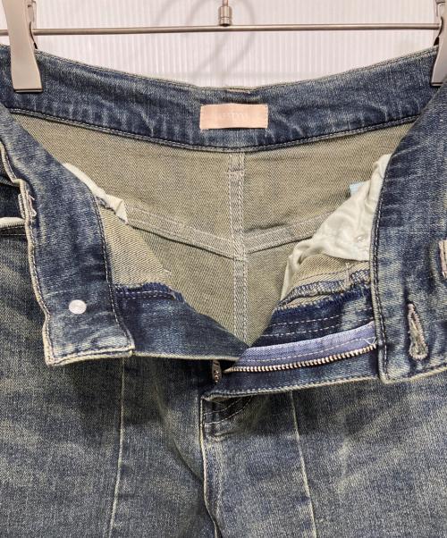 Resexxy（リゼクシー）Resexxy (リゼクシー) カットアウトリボンデニムパンツ ブルー サイズ:Ｍの古着・服飾アイテム
