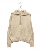 Acne studiosアクネ ストゥディオズ）の古着「ハーフジップニット」｜ベージュ