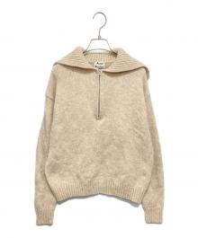 Acne studios（アクネ ストゥディオズ）の古着「ハーフジップニット」｜ベージュ